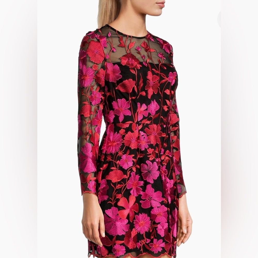 Milly Fuchsia Floral Dress